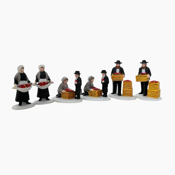 Vintage Dept 56 Mixed Lot Heritage Snow Figurines Signs Ornaments Collectible - Picture 7 of 12